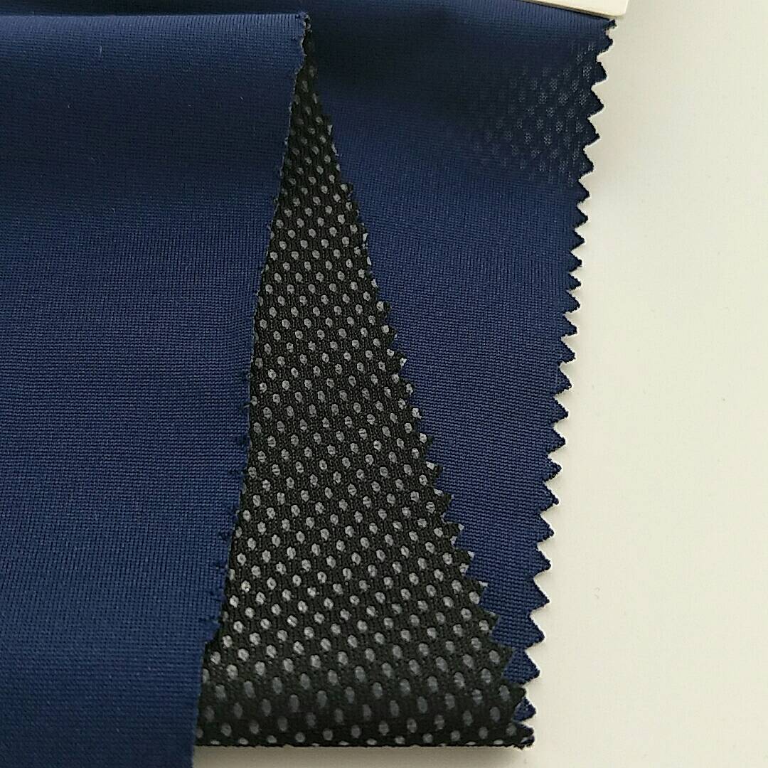 factory wholesale 100% poly bonded with mesh fabric
