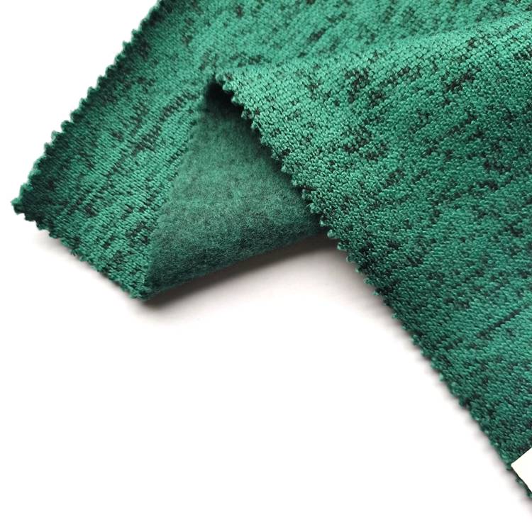 fancy design 100 polyester swart garen ferve breide hacci sweater fleece stof te keap