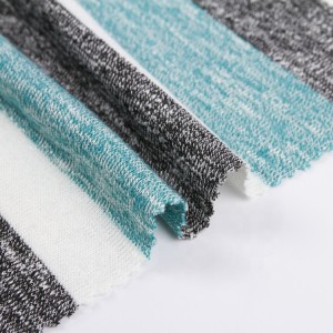 Profesionální design luxusní pohodlné velkoobchodní slub pletené příze barvené pruhy hacci tkaniny