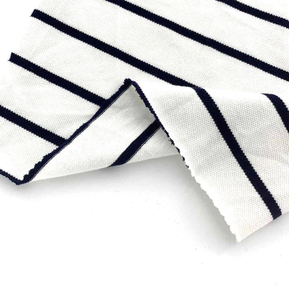Manufacturer custom stripe single jersey knitted lamba landihazo
