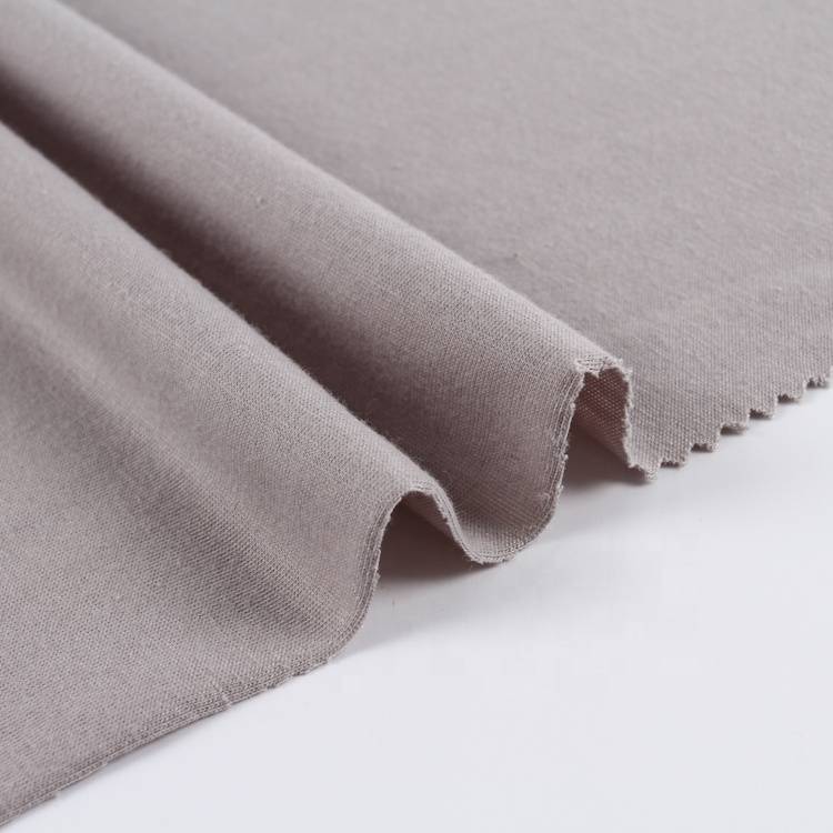 Kina tillverkare slätfärgat stickat TC single jersey tyg för kläder