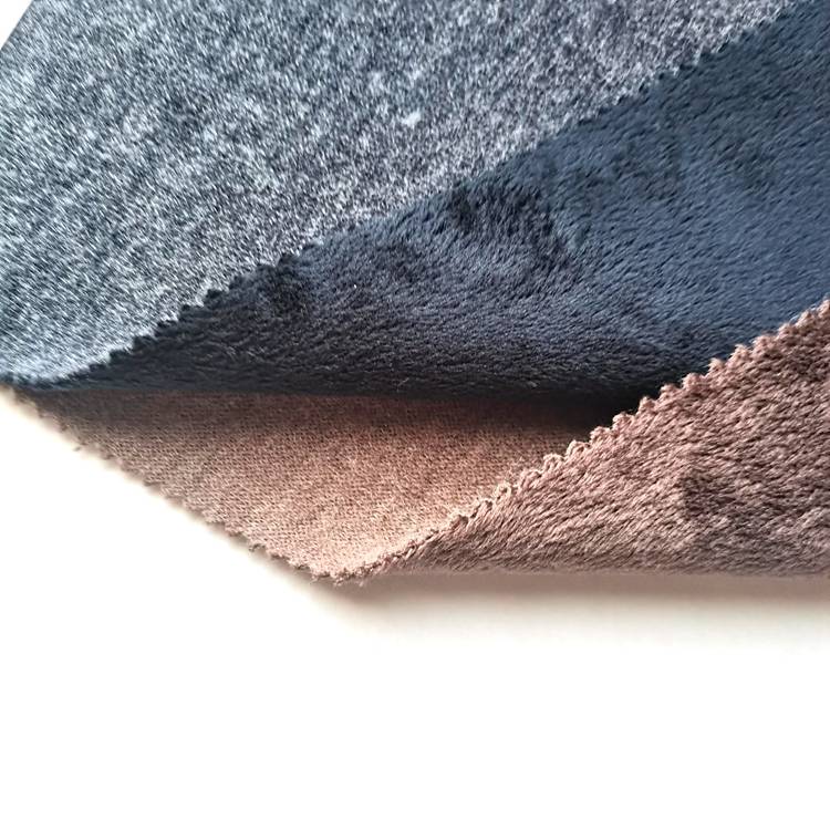 ការលក់ក្តៅឆ្នាំ 2020 100 polyester custom coarse sweater fleece bonded super soft bonded fabric fleece