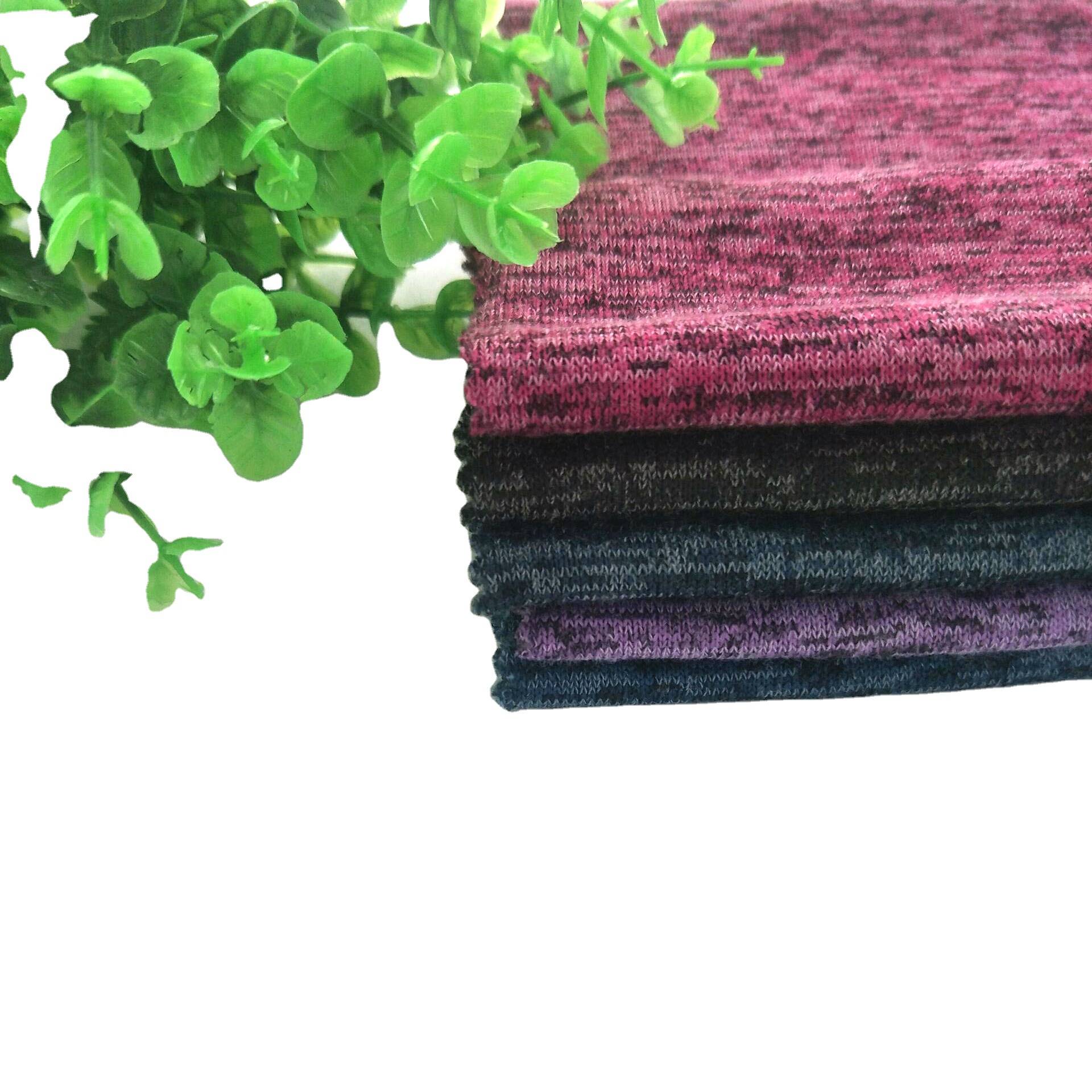 tecido de lã escovado lateral TR interlock fabricone de venda quente