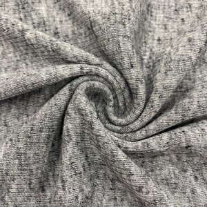 Ụda abụọ Anti-bacteria Poly Linen Rib Jersey Fabric