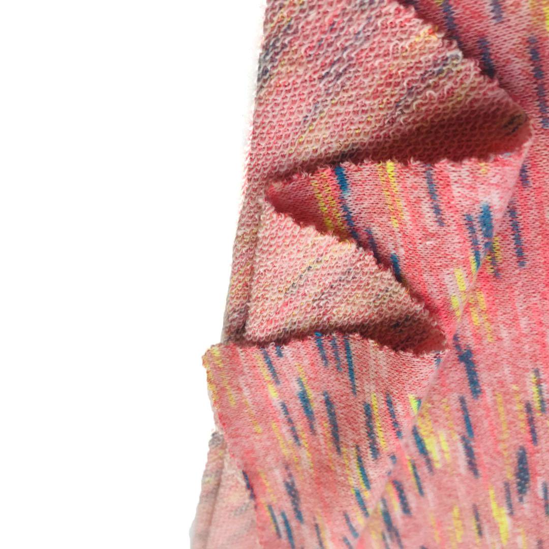 French Terry teint dans l'espace en coton polyester de vente chaude pour sweats à capuche