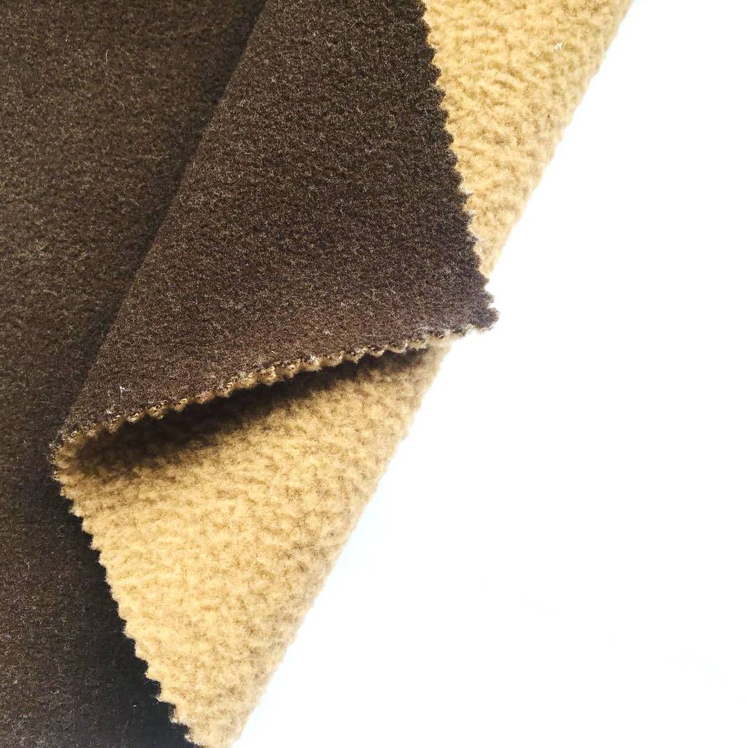 Groothandel Polyester Sherpa Fleece stof vir kledingstuk kombers