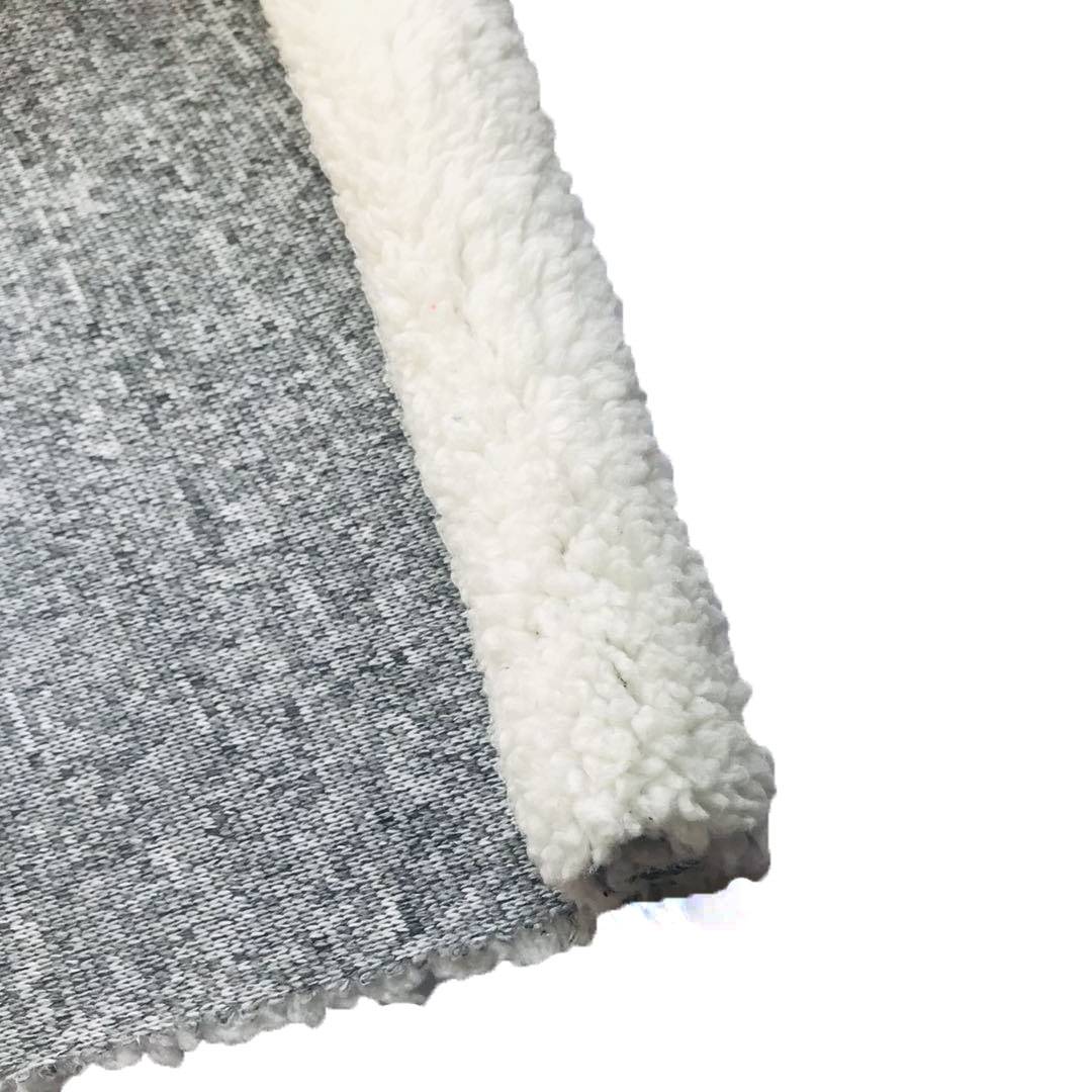 Shu Velveteen Fabric과 결합된 겨울 양이온 Hacci Jersey의 뜨거운 판매