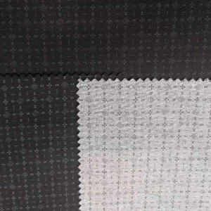 Fabrieks 370GSM Rayon Polyester Spandex Print Ponte Roma gebreide stof vir kledingstuk