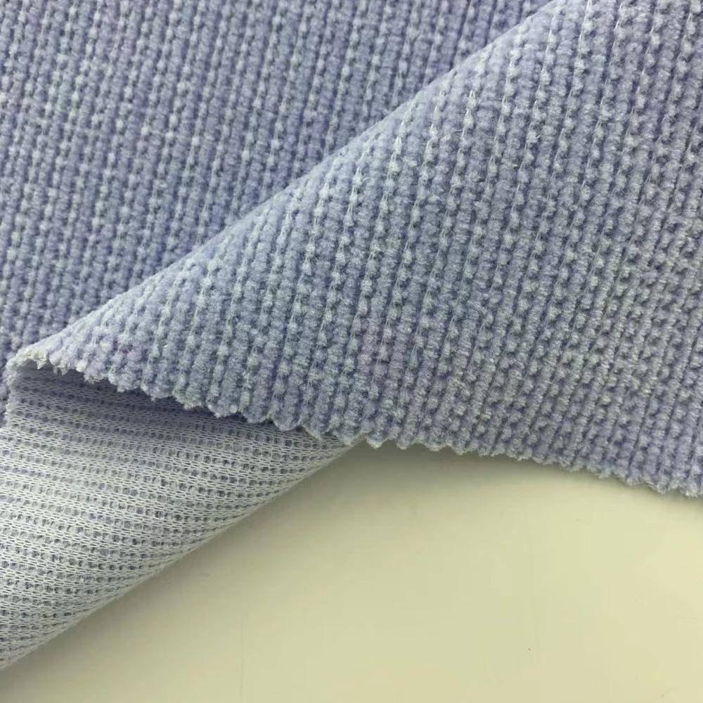 100% polyester mikrovesel chenille-stof vir bankstof