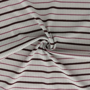 Kounga Teitei 4*2 Miro Waikano Ribbed Elastic Knit Stripe Rib Fabric for Underwear