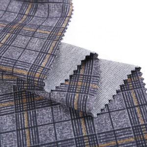 Fashionable beautiful pattern printing knitting jersey high quality custom plaid fabric for skirt