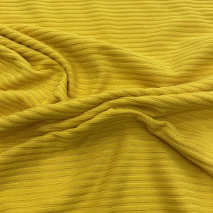 Вискозна спандекс растезљива ребраста тканина светле боје за хаљину