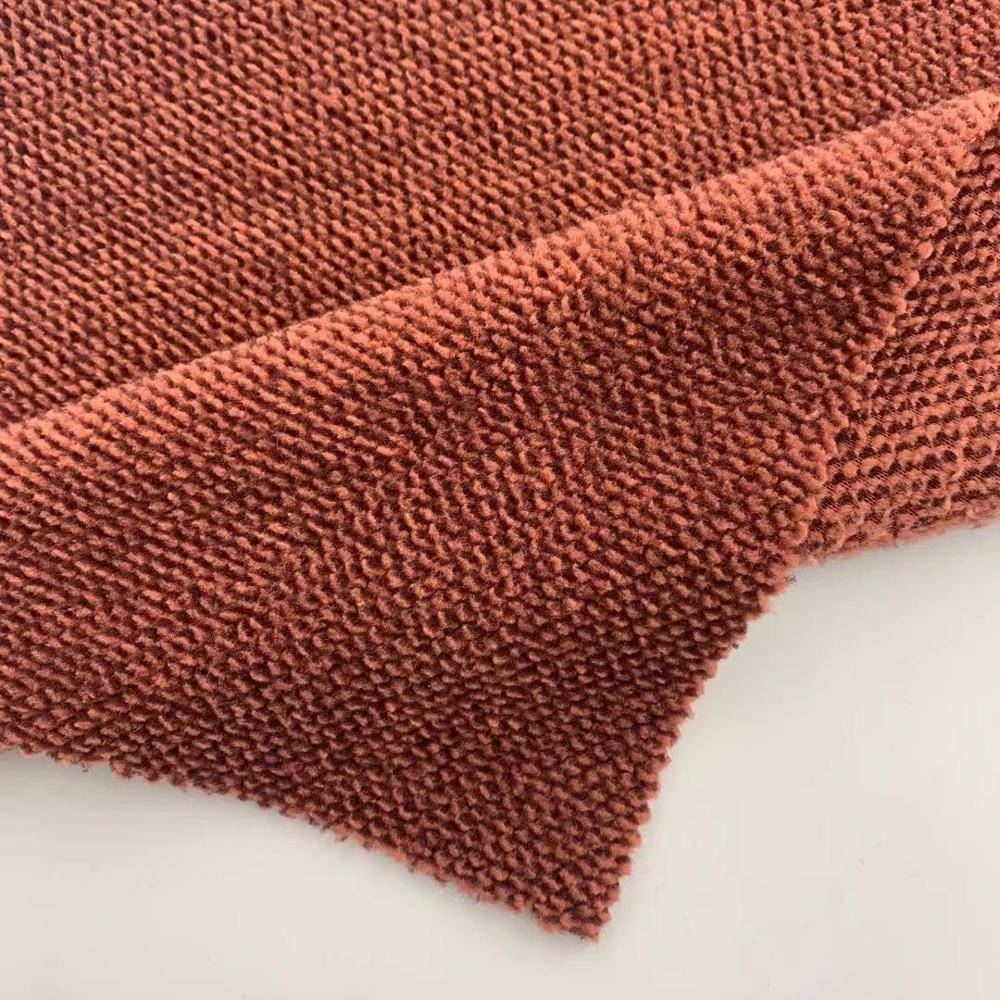 Tissu de sport tricoté texturé cationique 100 % polyester