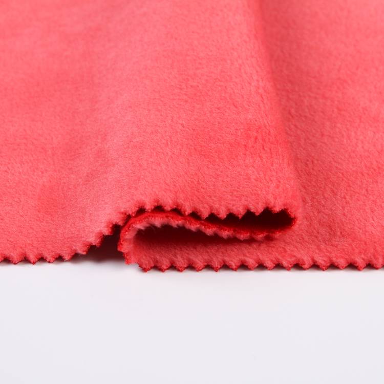 tecido polar de poliéster de punto tecido de veludo tecido con vellón de algodón