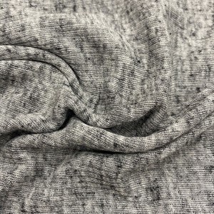 Two tone Anti-bacteria Poly Linen Rib Jersey Fabric