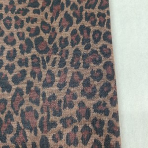 Fashion beautiful free sample roma ponte knitting custom printing leopard fabric for pants