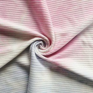 Soft Handfeel Real Dyed 4*2 Rib Fabric per T-shirt