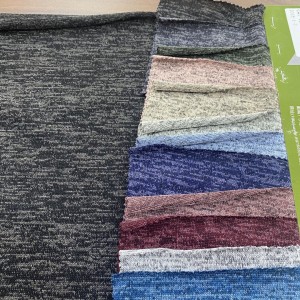 Самая популярная женская цельноцветная трикотажная ткань для свитеров хаччи.