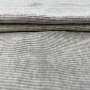 ប្រឆាំងក្លិនពណ៌ស្វាយ 100% Cotton Ribbed Fabric for Hoodie