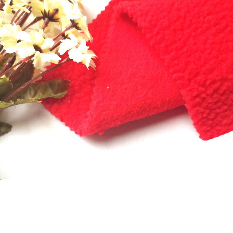 Hoë kwaliteit 100 polyester nagemaakte lam sherpa fleece stof te koop