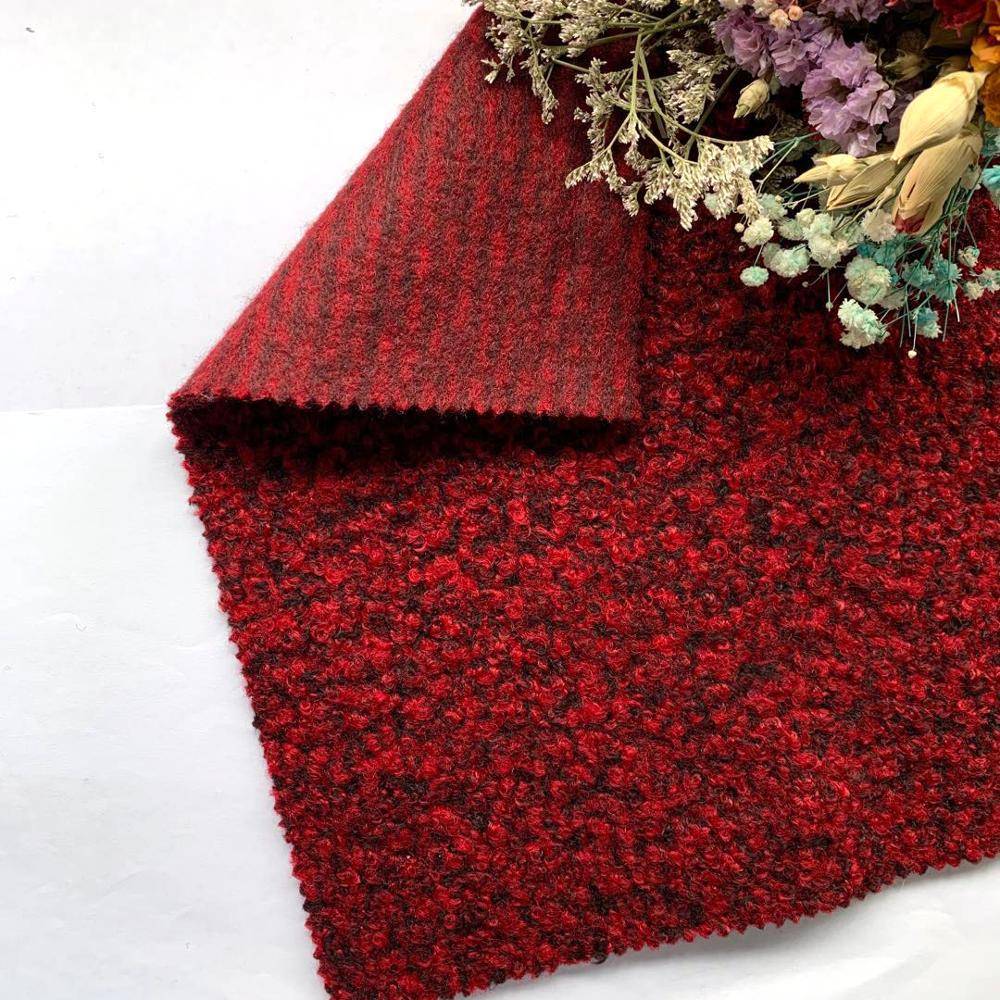 Wholesale 100 polyester fabric  wool polyester fabric for woman