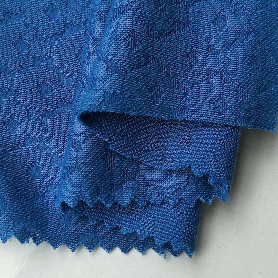 newly style recycled jacquard 100% polyester knitted jersey fabric