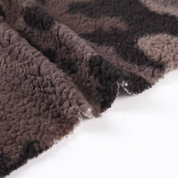China wholesale Custom Printed Polar Fleece Fabric - hot selling modern design printed sherpa shu velveteen soft plush fabric – Starke