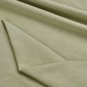 Hot Sell Populární Rayon Span Stretch Rib Fabric