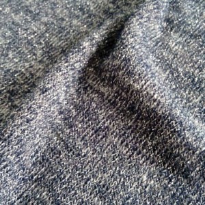 angora silver yarn dyed spandex jersey knit fabric