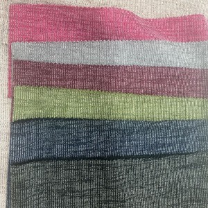 Fancy Hacci Poly Knitted Rib Fabric For Sweaters
