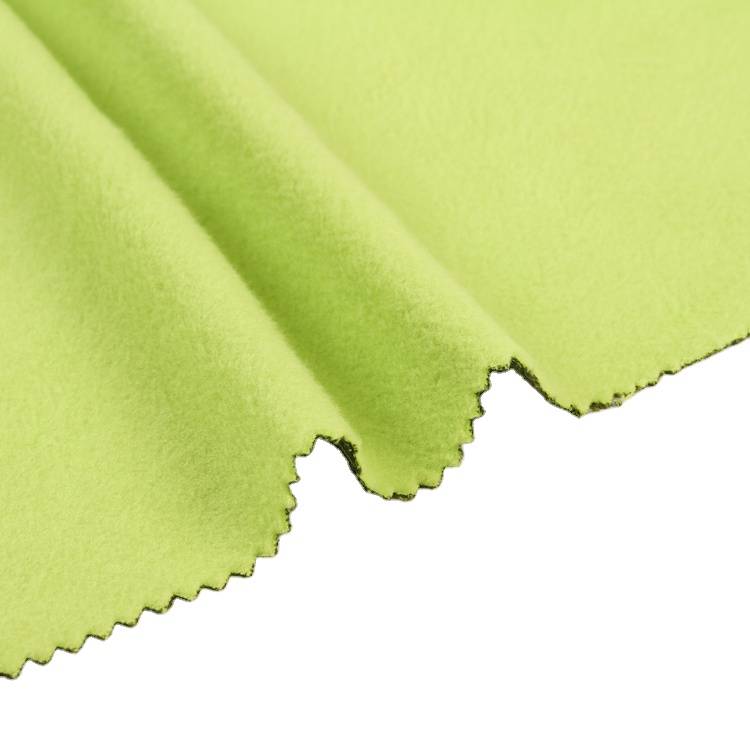 Tissu polaire cationique en polaire 100 polyester pk