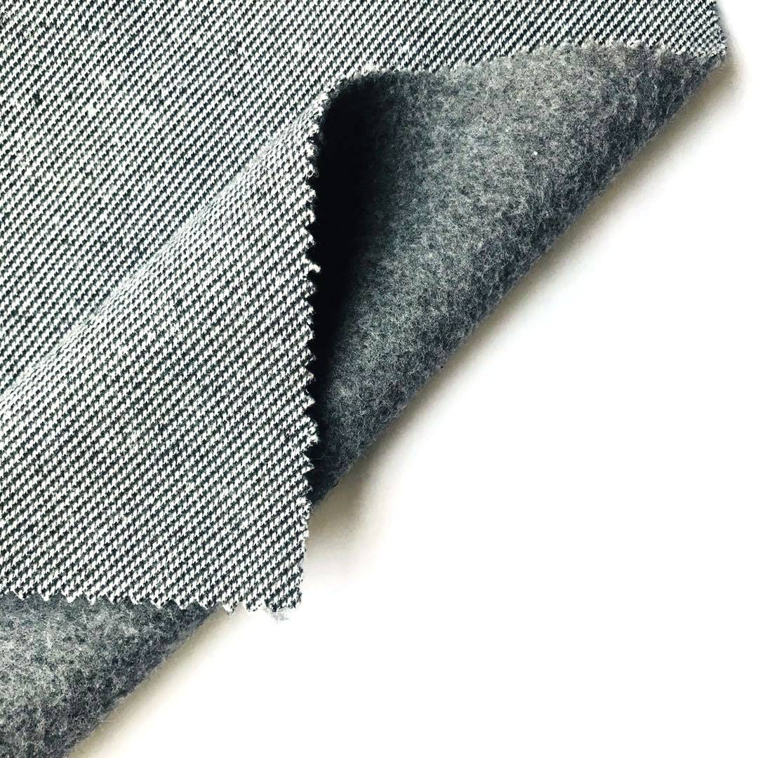 Magarbong Disenyo Polyester Rayon Knit Brushed Fleece na tela