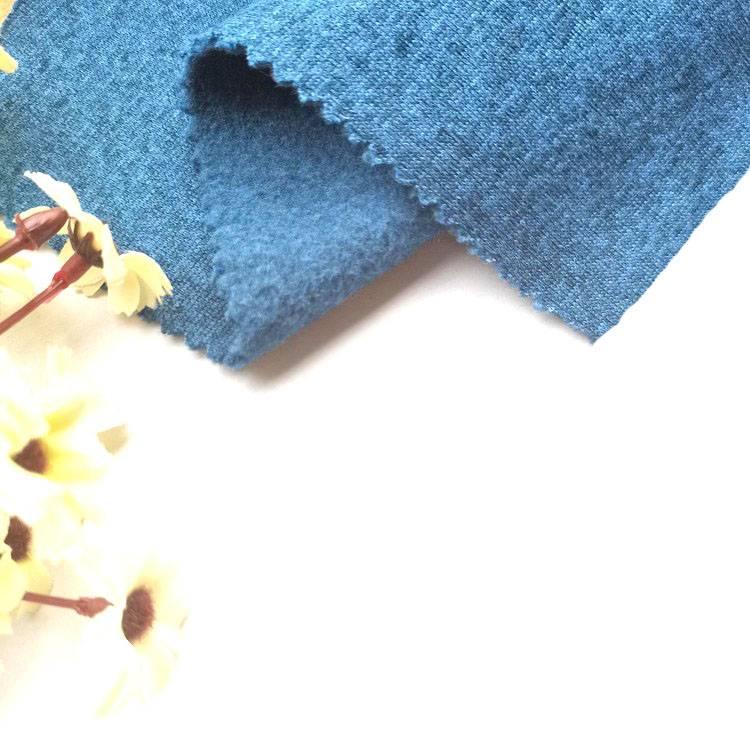 pragtige prys inslag gebreide 100 polyester enkelsydige geborselde trui fleece stof te koop
