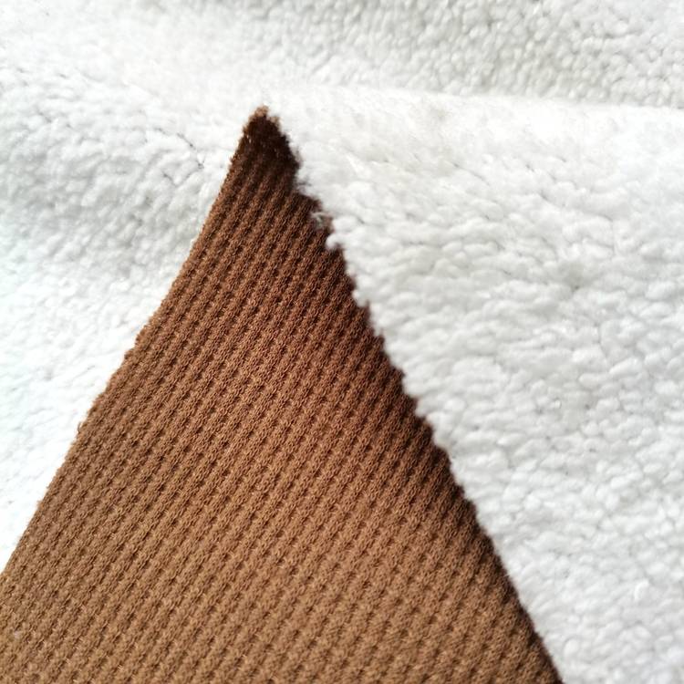Bonded Sherpa Fleece Fabric BROWN Super Soft Fur Like Material FREE SAMPLES!