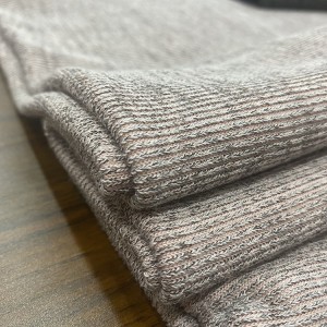 Fancy Hacci Poly Knitted Rib Fabric For Sweaters
