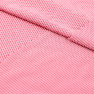 Kraagstof van 2×2 ribstof, polyester spandex, ribgebreide manchetten met stretch