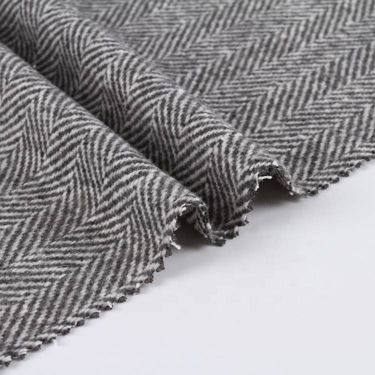 Paltar üçün 100% polyester hacci sviter ehtiyatı fleece fırçalanmış parça təchizatçıları