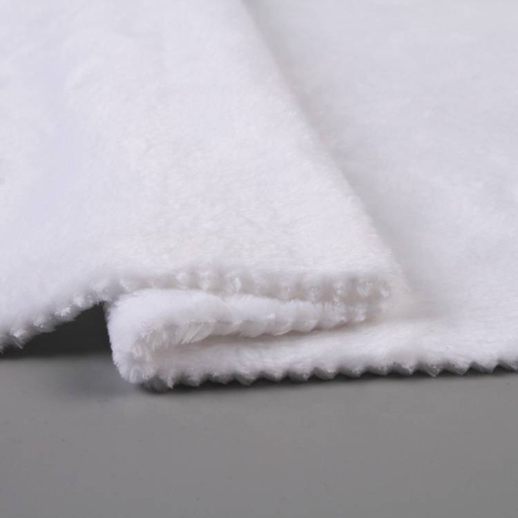 Tecido de lã de flanela 100% poliéster escovado de dupla face super macio e macio