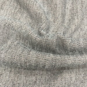 Fancy Hacci Poly Saƙaƙƙen Rib Fabric Don Masu Sweaters