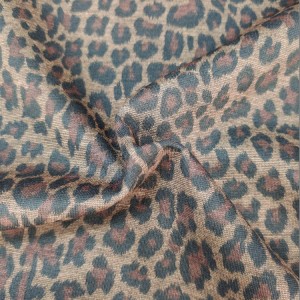 Modeli i bukur i modës pa thurje roma ponte pëlhurë leopardi me printim me porosi për pantallona