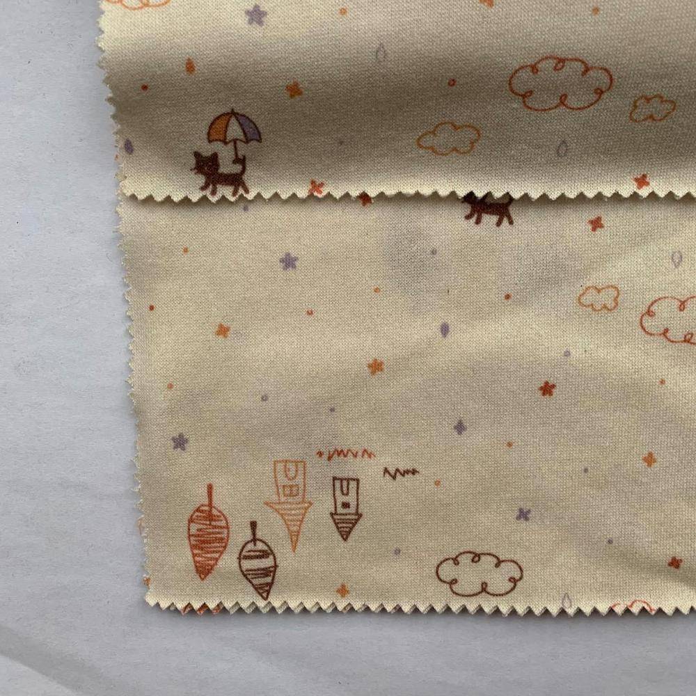 Хүүхдийн хувцасны ТС хэвлэсэн байгальд ээлтэй органик хөвөн даавуун цамц