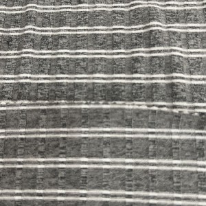 ʻO Rayon Ottoman Rib Knit Striped Rib Fabric no nā keiki pālule a me nā pōkole.