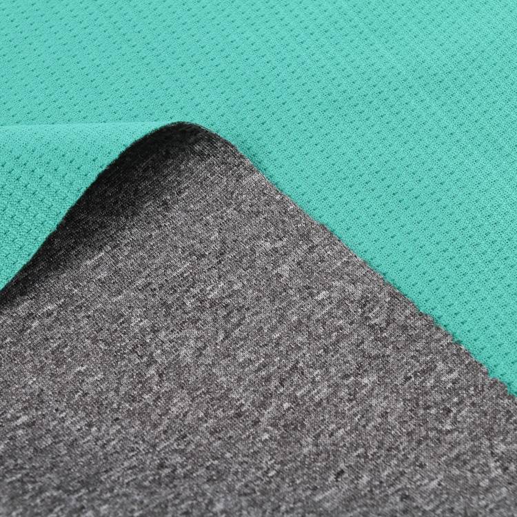 Butterfly mesh bonded 100% polyester interlock tpu bonded fabric