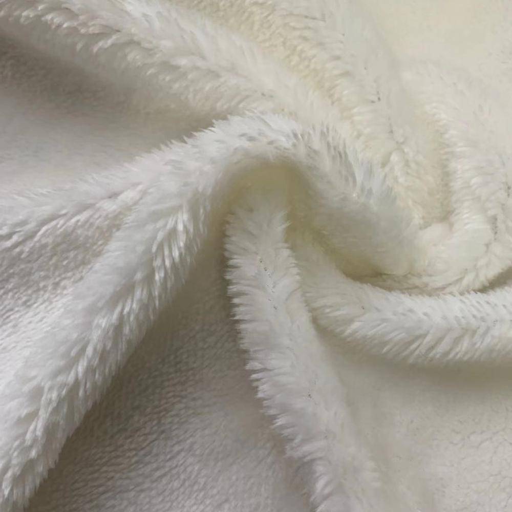 groothandel superzachte 100% polyester enkel geborstelde dikke fleece stof