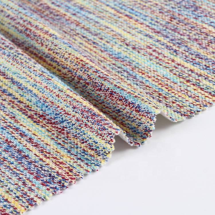 yeni varış düz iplik boyalı örme renkli TC fransız havlu baskılı kumaşlar
