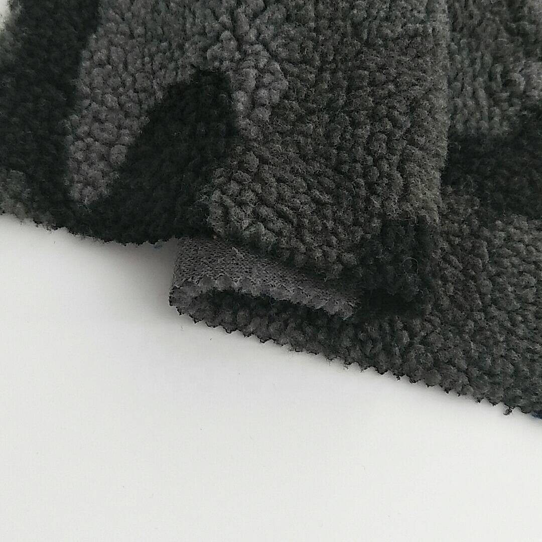 100 % polyester jacquard sherpa fleecetyg