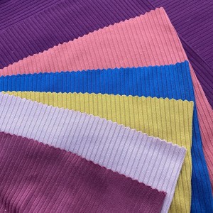 Tissu côtelé écologique à tricoter 4*2 pour vêtements et pulls