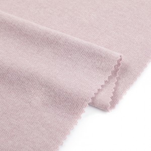 Sagte handgevoel Jersey-gebreide stof Soliede Rayon-polyester-rekstof vir hemde