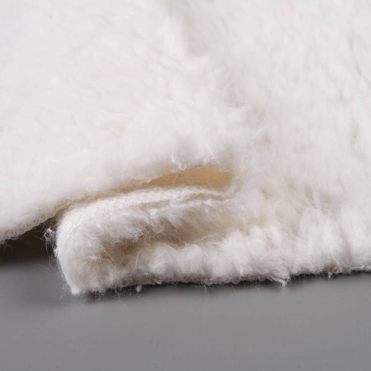 Kain sherpa produsen padat 100 polyester kain bulu sherpa