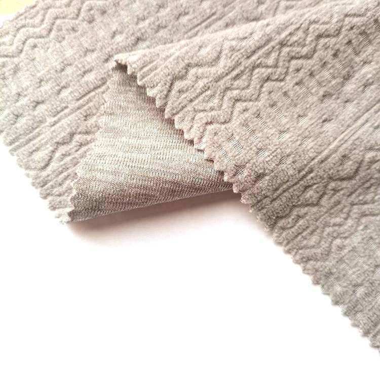 produttore di tessuti in pile tessuto in pile polare stile jacquard 100 poly in vendita